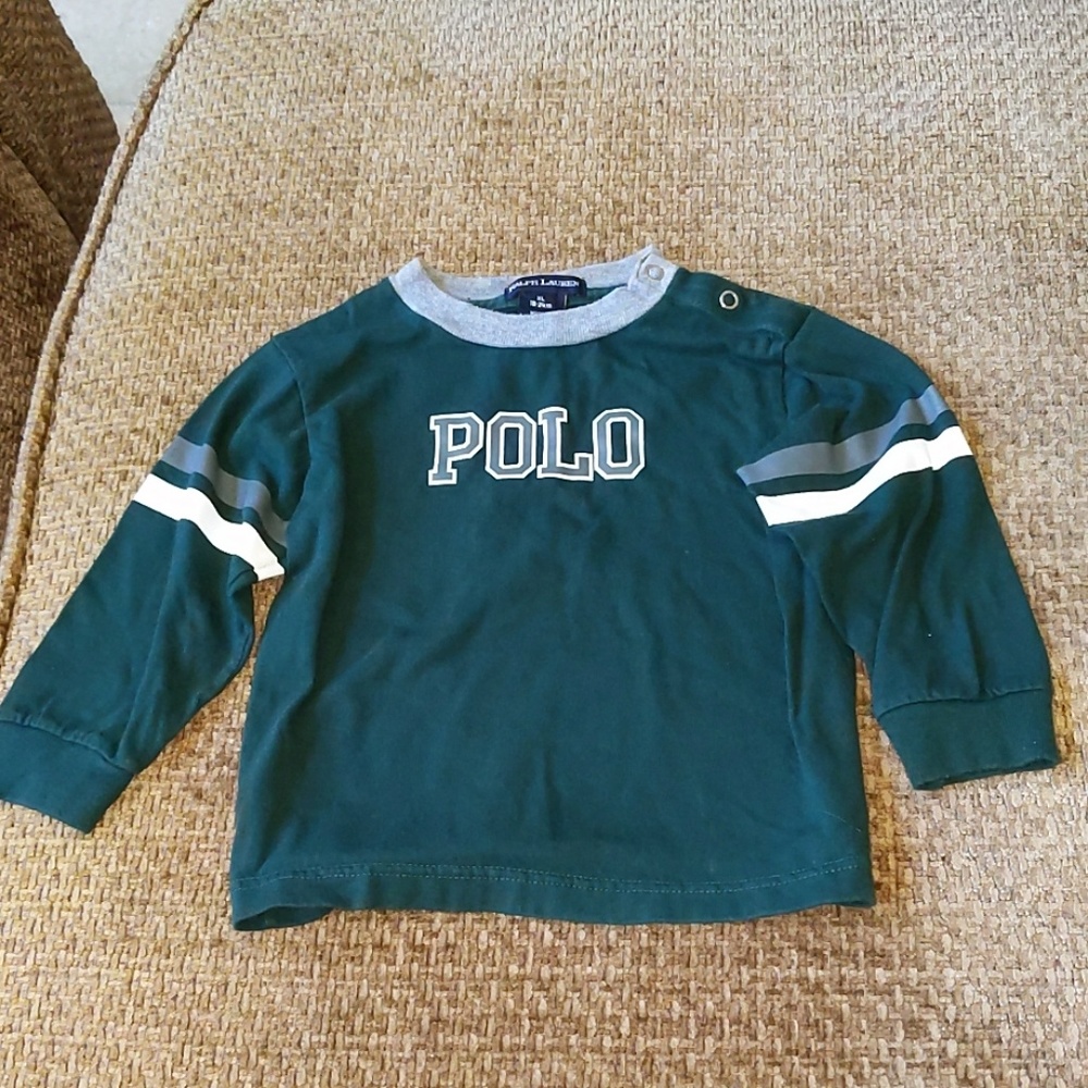 Boys Ralph Lauren Dark Green Long Sleeve Shirt